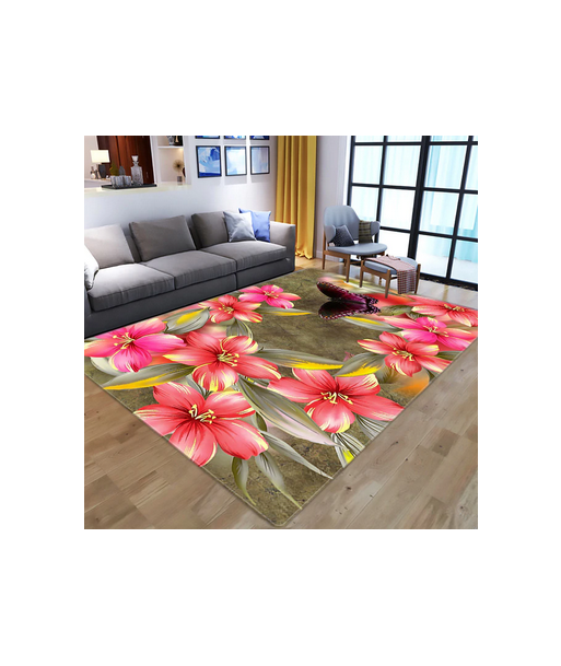 Tapis Papillon et Fleurs de votre