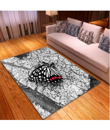 Tapis Papillon Gris 2 - 3 jours ouvrés.