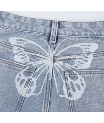 Jean Papillon Taille haute en ligne des produits 