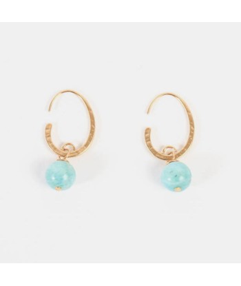 Boucles d'oreilles Jona dorées - Bleu Le MVP de beaucoup