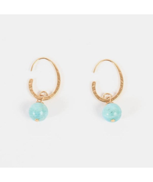 Boucles d'oreilles Jona dorées - Bleu Le MVP de beaucoup