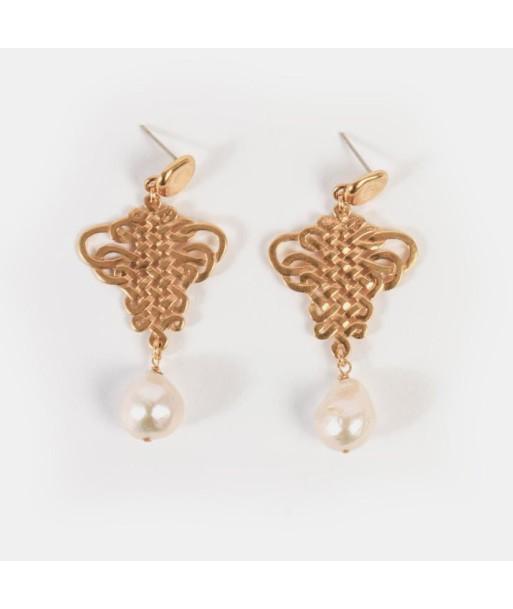 Boucles d'oreilles Mystic dorées Amélioration de cerveau avec