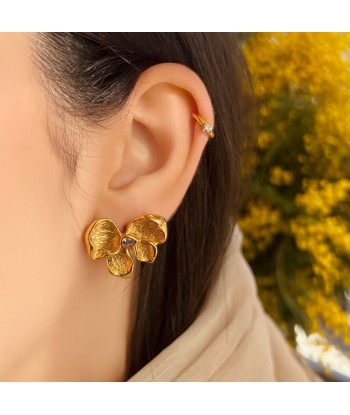 Boucles d'oreilles MeiHua dorées Les êtres humains sont 