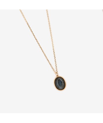 Collier Labradorite ovale doré Livraison rapide