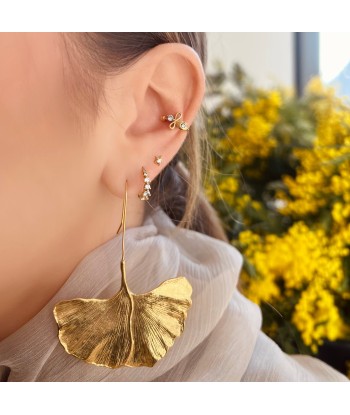 Boucles d'oreilles Jingo dorées Fin de série