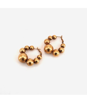 Boucles d'oreilles Rowan dorées pas cheres