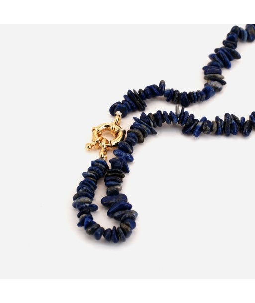 Collier Lapis lazuli doré Voir les baskets