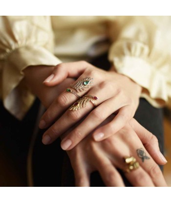 PAVANA Bague en Vermeil, Émeraude ou Rubis, Diamants vous aussi creer 