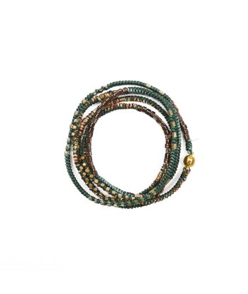 MANILLA Bracelet multitours Turquoise et Vert Vous souhaitez 