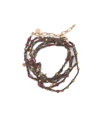 KASHAYA Bracelet multi-tours Bronze Rubis zoisite de France