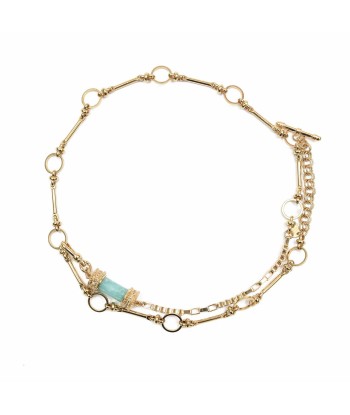 DEVA Collier, Bracelet multi-tours Amazonite de France