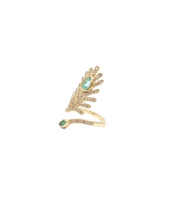 PAVANA Bague en Vermeil, Rubis ou Émeraude, Diamants 50-70% off 