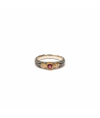 Bague Tourmaline rose Or 750/1000e et Argent 925 et N°4 commande en ligne