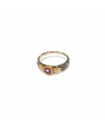 Bague Rhodolite en Or 750/1000e et Argent 925 N°8 - Sur commande acheter en ligne