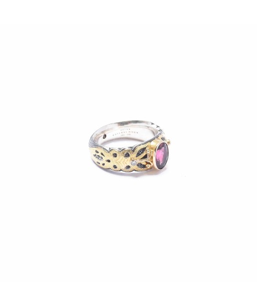 Bague Tourmaline Rose Or 750/1000e et Argent 925 N°12 pas cher chine