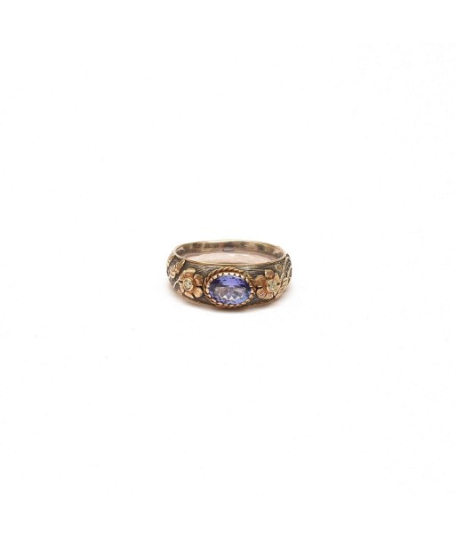 Bague Tanzanite en Or 750/1000e et Argent 925 soldes