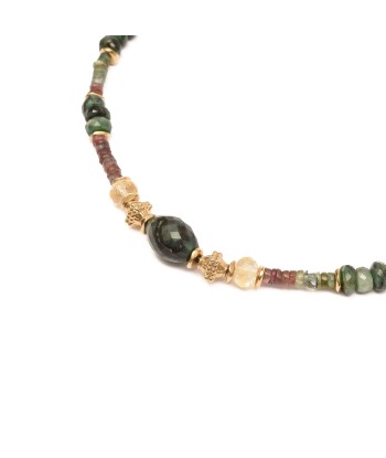 SWAHILI Collier Emeraude-Tourmaline les ctes