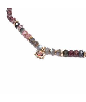 Glitter Collier Labradorite Tourmalines Grenats offre 