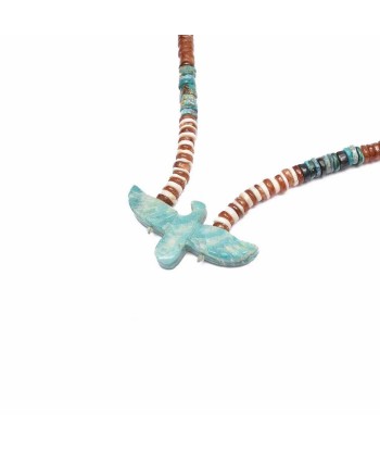 CONDOR Sautoir Chrysocolle Hessonite, Phoenix amazonite Découvrez la collection