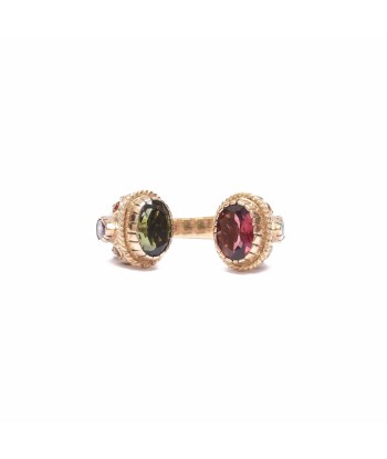 MAHARADJAH Tourmalines Bague argent plaqué Or Le MVP de beaucoup