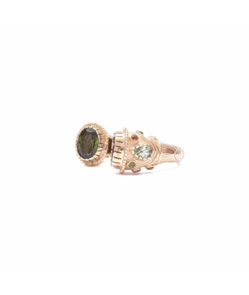 MAHARADJAH Tourmalines Bague argent plaqué Or Le MVP de beaucoup