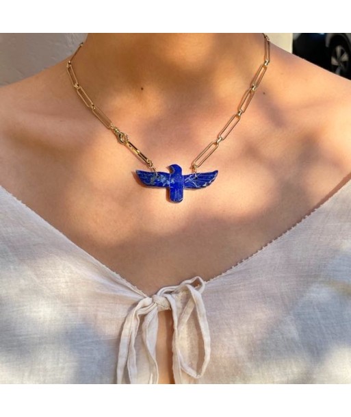 PHOENIX Collier Lapis Lazuli pas chere