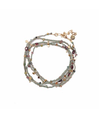 KASHAYA Bracelet multi-tours, Tourmalines coloris gold/turquoise prix pour 