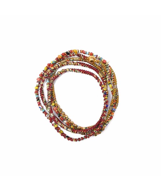 MANILLA Bracelet multitours Moutarde - Bordeaux, Perles africaines chez Cornerstreet bien 