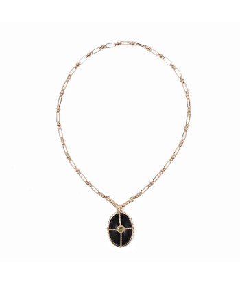 OCTAVE Collier Onyx chaîne esprit vintage JUSQU'A -70%! 