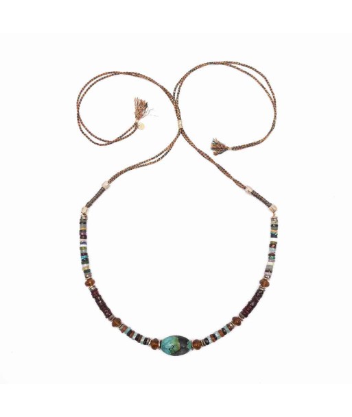 KAJIADO Collier Turquoise Spinelle Hessonite online