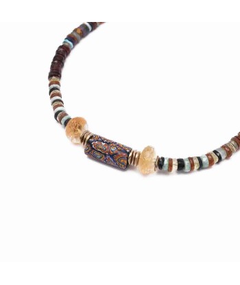 MASSAI Collier Multi pierres facettées Pour