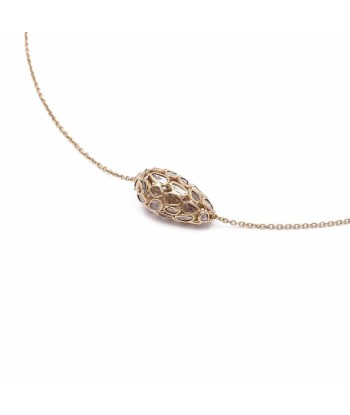 COCOON Collier argent plaqué Or et Diamants Polki prix