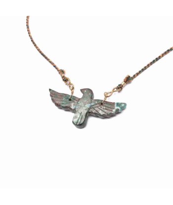 PHOENIX Chrysocolle Bleue Collier Cordon Par le système avancé 