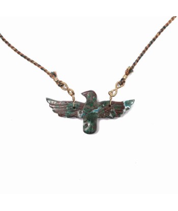 PHOENIX Chrysocolle Bleue Collier Cordon Par le système avancé 