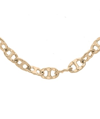 Collier plaqué or maille marine de votre