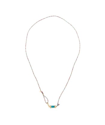 DEVA Bracelet multi-tours cordon de soie Chrysocolle basket pas cher