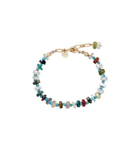 PUKA Bracelet Pierres multicolores et Turquoises pour bénéficier 