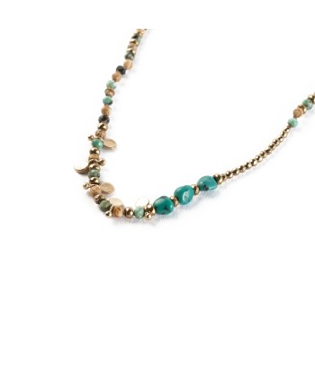 ADOUM Collier Turquoise Livraison rapide