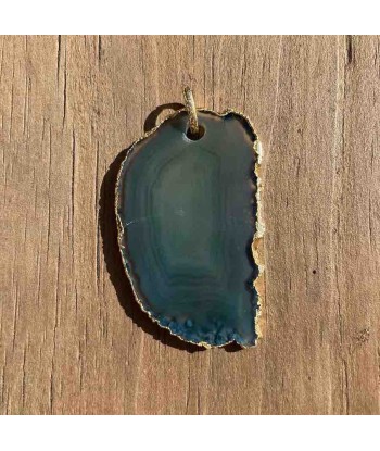 SLICE Pendentif Agate, Argent 925 plaqué or N°4 de votre