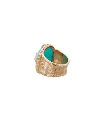 OCTAVE Bague Chevalière Amazonite pas cheres