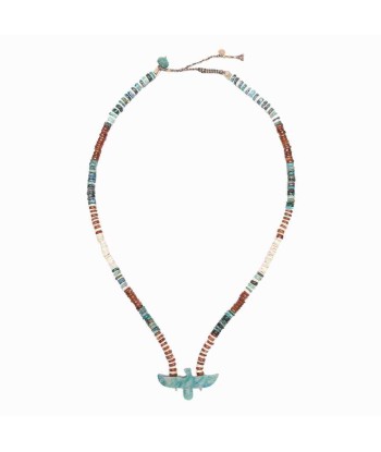 PRO - CONDOR Sautoir Chrysocolle Hessonite, Phoenix amazonite sur le site 