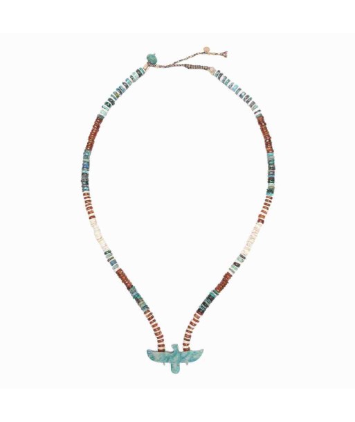 PRO - CONDOR Sautoir Chrysocolle Hessonite, Phoenix amazonite sur le site 