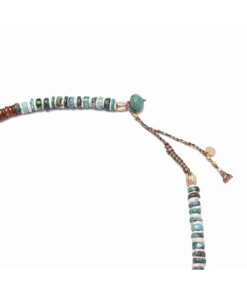 PRO - CONDOR Sautoir Chrysocolle Hessonite, Phoenix amazonite sur le site 