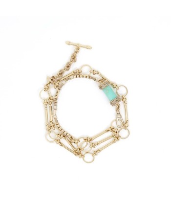 PRO - DEVA Collier, Bracelet multi-tours Chrysoprase destockage