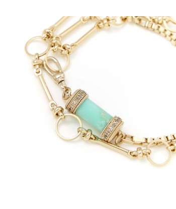 PRO - DEVA Collier, Bracelet multi-tours Chrysoprase destockage