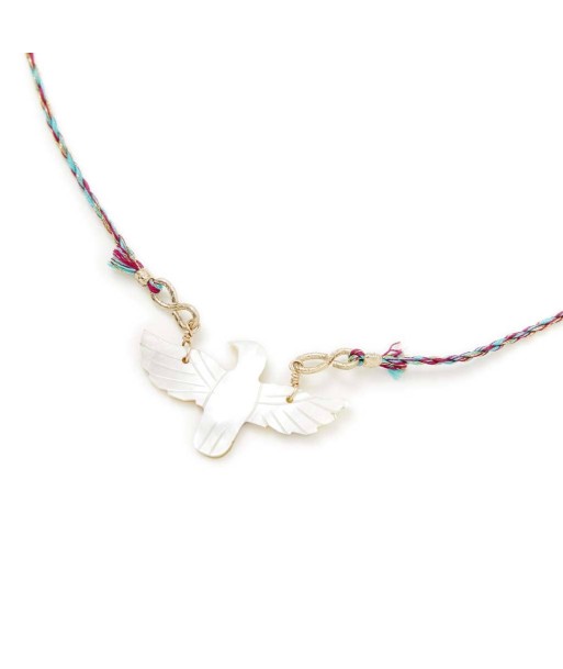 PRO - PHOENIX BABY Nacre Collier Cordon de soie chez Cornerstreet bien 