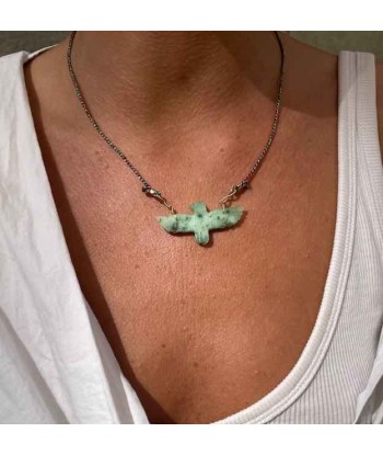 PRO - PHOENIX Chrysoprase Collier Cordon Pour