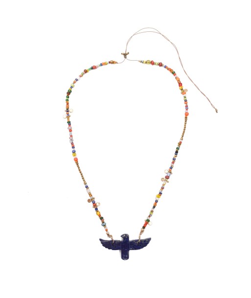 PRO - PHOENIX PERLE Collier Africa Lapis Lazuli les ctes