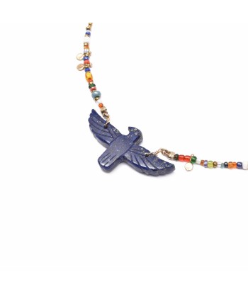 PRO - PHOENIX PERLE Collier Africa Lapis Lazuli les ctes