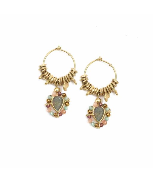 PRO - SUJIN Boucles d'oreilles Labradorite votre restaurant rapide dans 